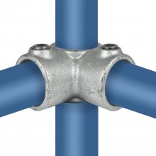 Rörkoppling 3-vägs Silver