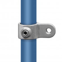 Rörkoppling Diagonalfäste Silver