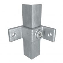 Fyrkantskoppling 90gr fixering Silver