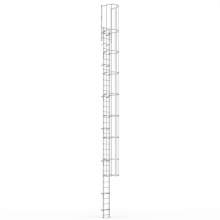 Fasadstege 10m inkl fallskydd
