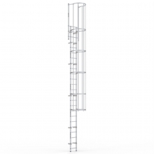 Fasadstege 6 - 6,7m inkl fallskydd