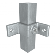 Fyrkantskoppling 90gr fixering Silver