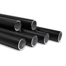 Svarta aluminiumrör i storlek 26,9mm