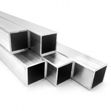 Fyrkantsrör Aluminium 40 x 40 mm Silver