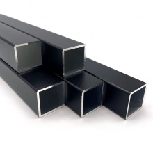 Fyrkantsrör Aluminium 40 x 40 mm Svart