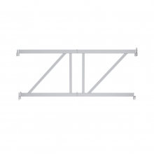 Vikbar diagonalram till grundsektion