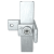 Fyrkantskoppling 90gr fixering Silver