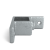 Fyrkantskoppling 90gr fixering Silver