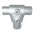 Rörkoppling vinkel 0-11 gr Silver