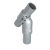 Rörkoppling öppningsbar T-koppling 45 gr Silver