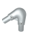 Rörkoppling vinkel 40-70 grader 48,3mm Silver