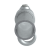 Rörkoppling klädkrok Silver