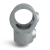 Rörkoppling rak 42,4-48,3mm Silver
