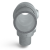 Rörkoppling rak 42,4-33,7mm Silver