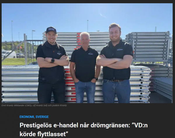 Ställningsprodukter uppmärksammas av Ehandel.se efter rekordår