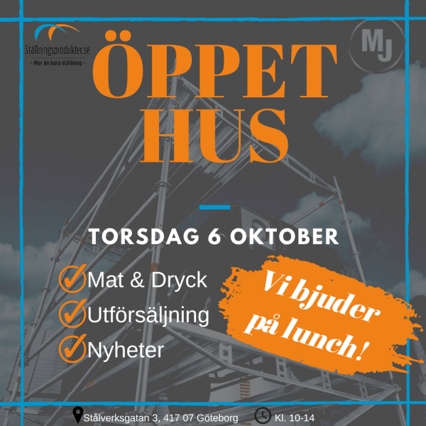 ÖPPET HUS 6 OKTOBER