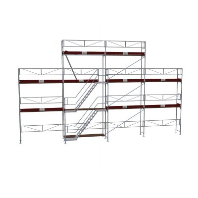 Ställningstrailer med 120m² Villapaket Ram Alu