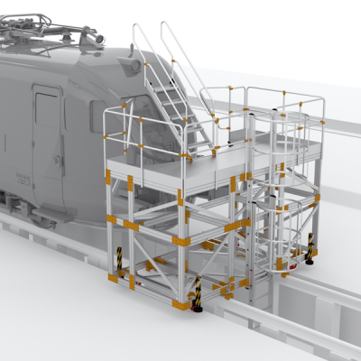 Specialdesignad Arbetsplattform Tåg