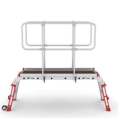 Arbetsplattform Teleskopisk med räcke