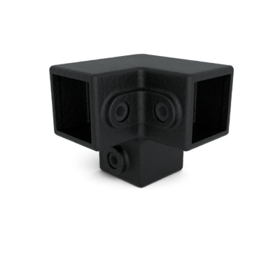 Fyrkantskoppling 3-vägs 90gr