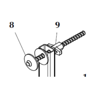 Combisafe Gängskruv till 1704 fäste