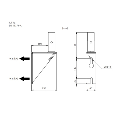 Combisafe Fasadkonsol 1223