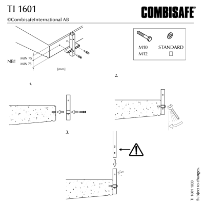 Combisafe Balkongfäste MKLL TI