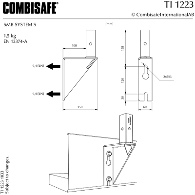 Combisafe Fasadkonsol 1223