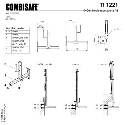 Combisafe Flexfäste 1221