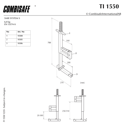Combisafe Multitving 1550