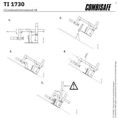 Combisafe Plåttaksfäste 1730