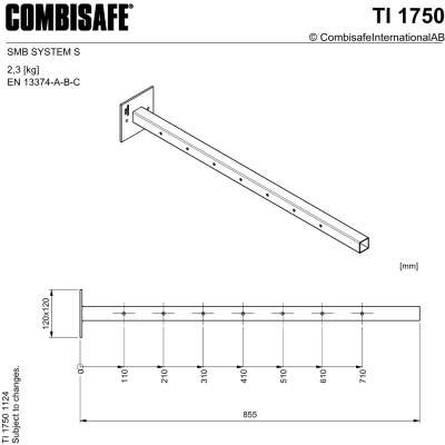 Combisafe Teleskoparm 1750