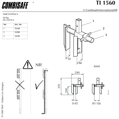 Combisafe Vertikaltving