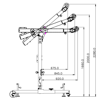 Mobil H-Förankringspunkt Davit