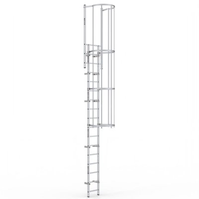 Fasadstege 4 - 4,7m inkl fallskydd