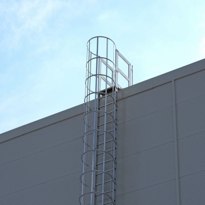 Fasadstege 6 - 6,5m inkl fallskydd