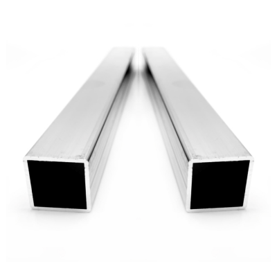 Fyrkantsrör Aluminium 25 x 25 mm Silver