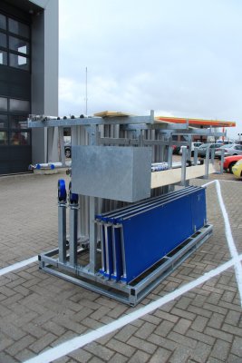 Rack för rullställning