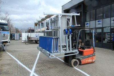 Rack för rullställning