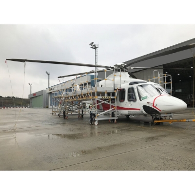 Arbetsplattform Helikopter
