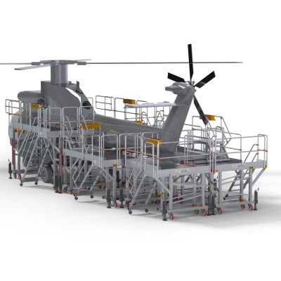 Arbetsplattform Helikopter