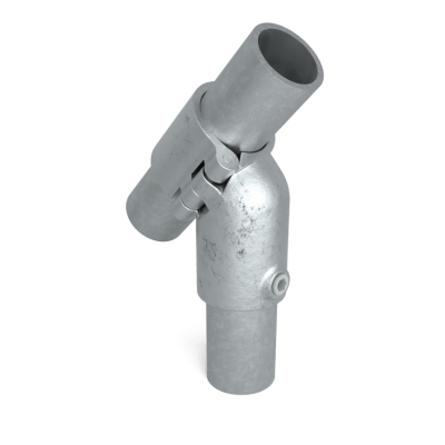 Rörkoppling öppningsbar T-koppling 45 gr Silver