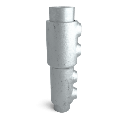 Rörkoppling övergångshylsa 33,7-26,9 mm Silver