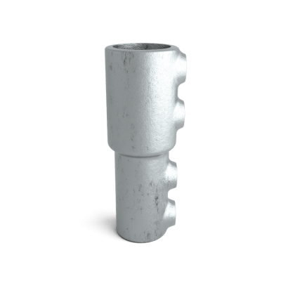 Rörkoppling övergångshylsa 33,7-26,9 mm Silver