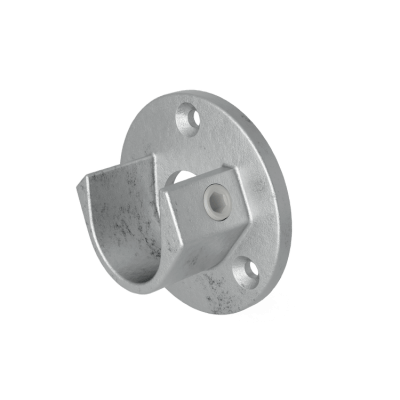 Rörkoppling väggfäste 2-pack Silver