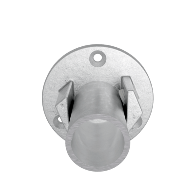 Rörkoppling väggfäste 2-pack Silver