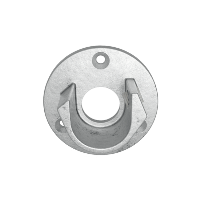Rörkoppling väggfäste 2-pack Silver