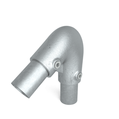 Rörkoppling vinkel 40-70 grader 48,3mm Silver