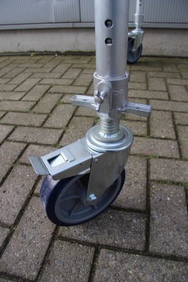 Ställningshjul standard 200mm 375 kg
