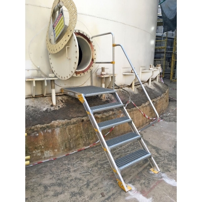 Industriplattform för tank och silo